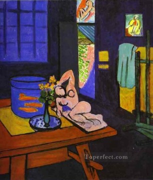Fauvism Painting - Red Fish in Interior Fauvism